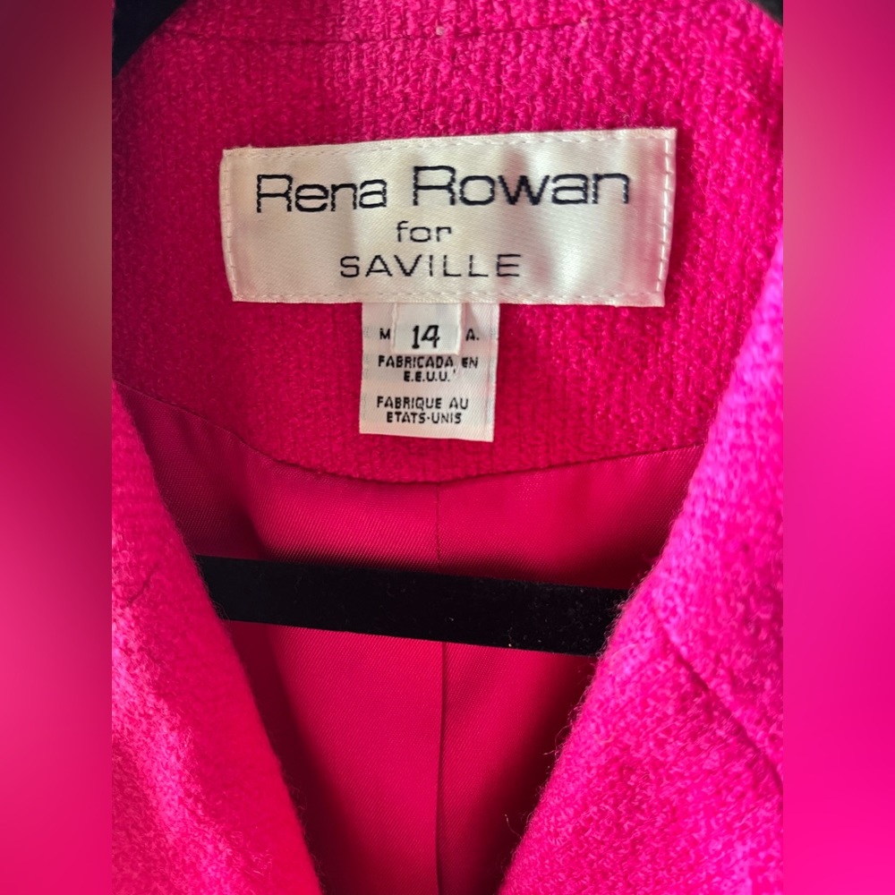 Renna Roy Hot Pink Wool Blazer